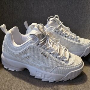 Fila White Chunky Sneakers